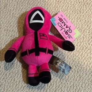 NWT Squid Game Pink Guard Plush Toy